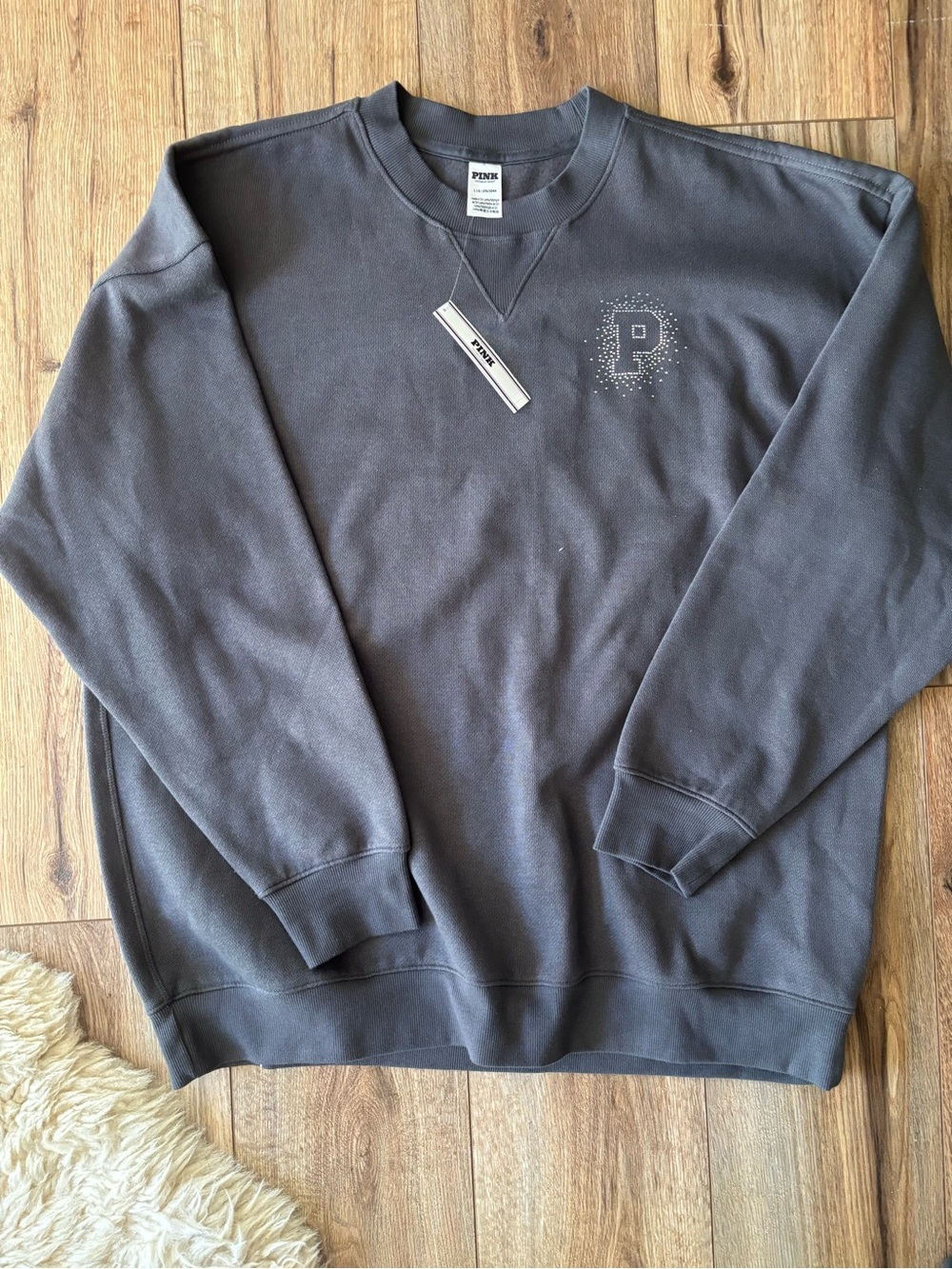 PINK Victoria's Secret Crewneck Sweatshirt - Charcoal